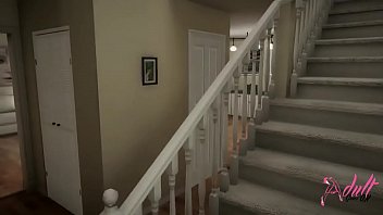 Одинокая зрелка предложила соседу спонтанный анал у лестницы